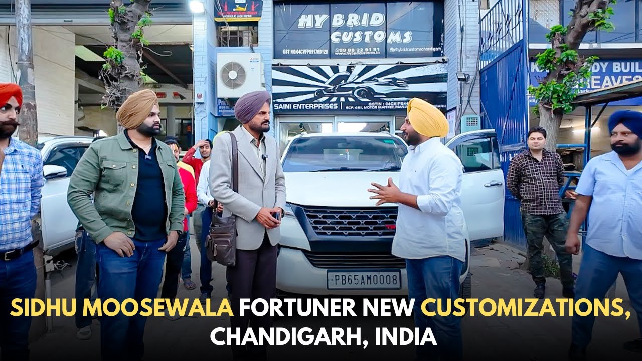 SIDHU MOOSEWALA’S CAR’s |  NEW CUSTOMIZATIONS | HYBRID CUSTOM, CHANDIGARH, INDIA