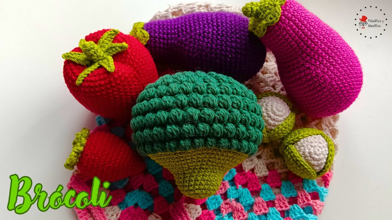 Brócoli amigurumi - Frutas y verduras a crochet - Peluditos y Blanditos