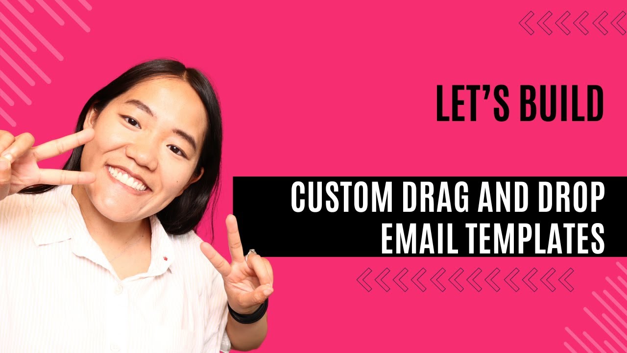 Create custom emails with drag and drop sections!