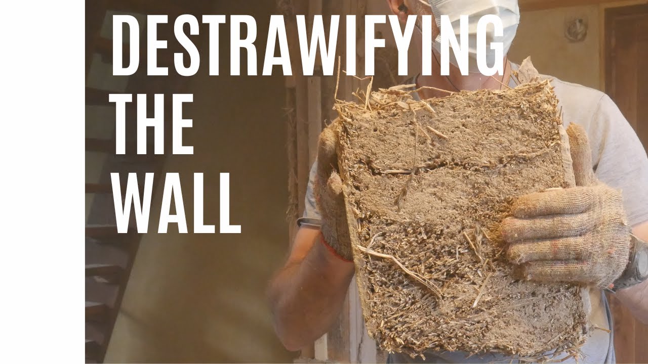 Cabin Porch Conversion: Lathe and Plaster and Light Clay Straw wall Demolition