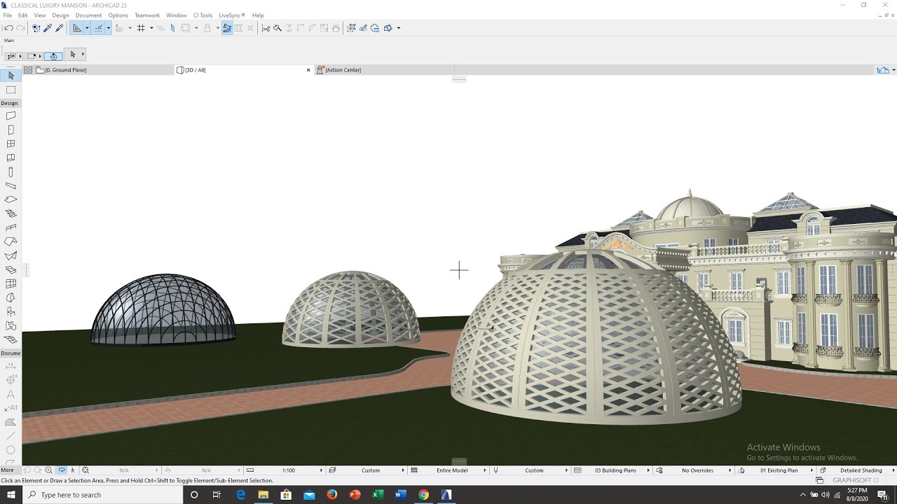 HOW TO CREATE CUSTOM DOME IN ARCHICAD #2