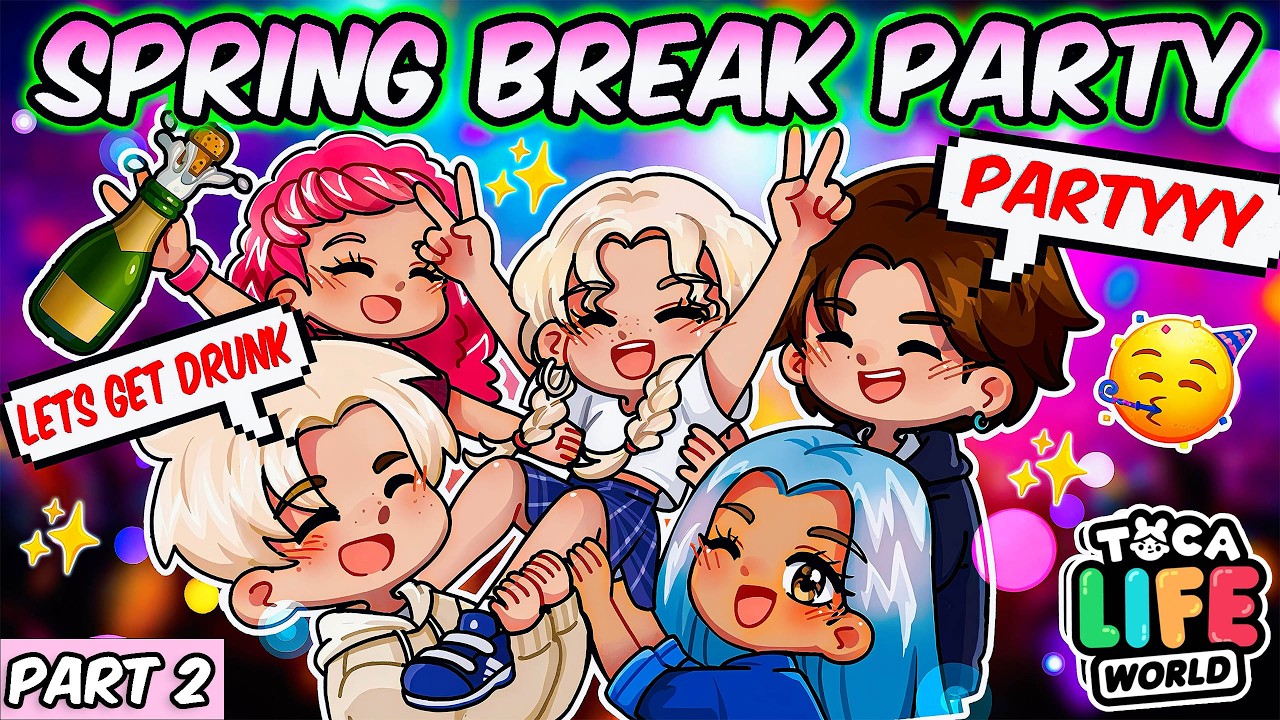 PART 2 🥳 DRUNK KISSES & PARTY DRAMA! 💋🥂 WHO IS KISSING MY BOYFRIEND? TOCABOCA STORY WITH VOICE