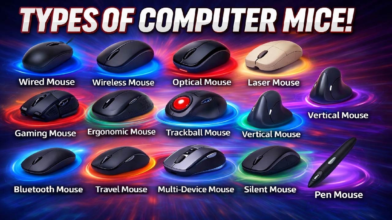 Every Type of Computer Mouse Explained (Wired, Wireless, Gaming & More)