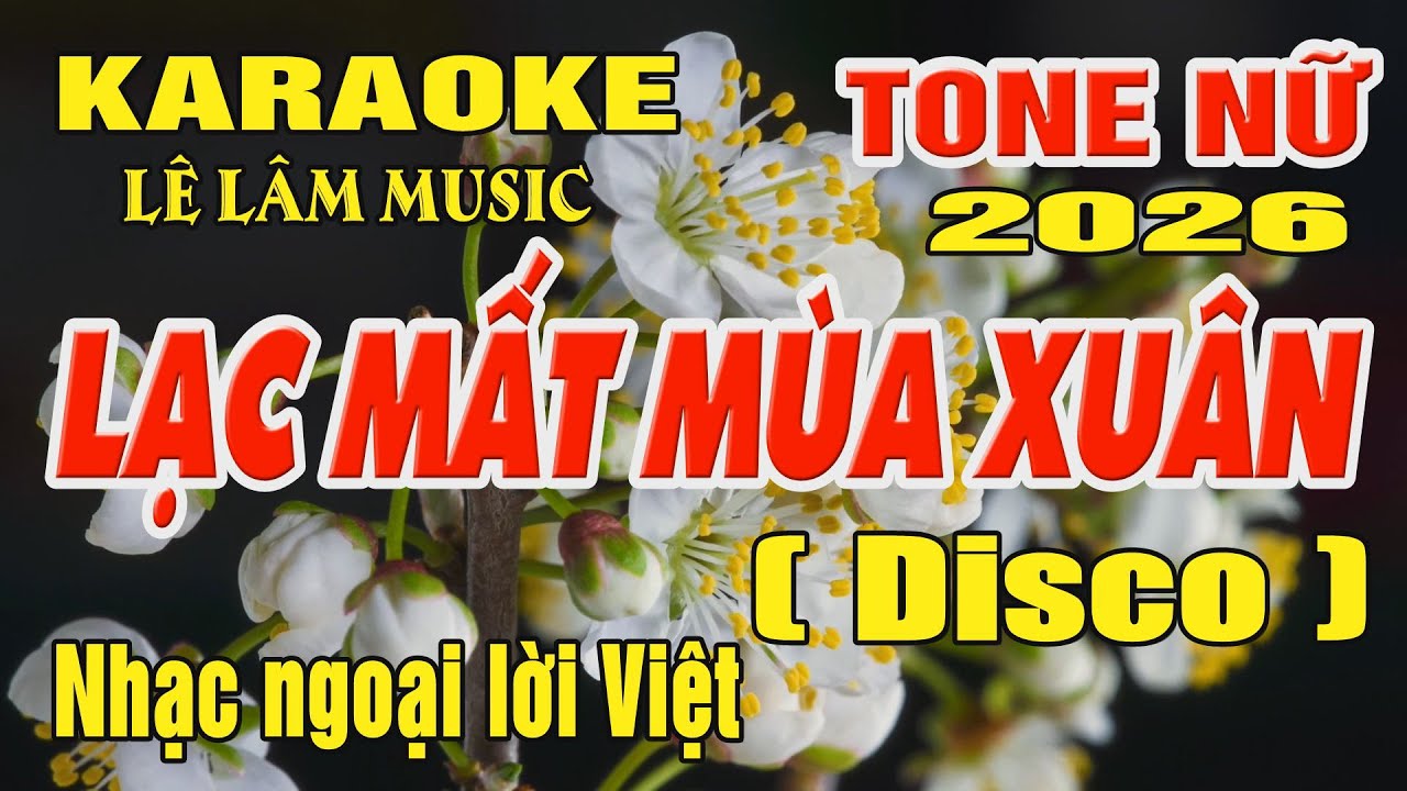 Karaoke Lạc Mất Mùa Xuân Tone Nữ ( Dm ) Karaoke Lê Lâm Music
