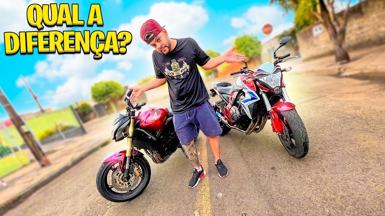 QUAL A DIFERENÇA ENTRE  MINHAS MOTOS ( cb1000 e a hornet 👀)‹ Danilo Crespo ›
