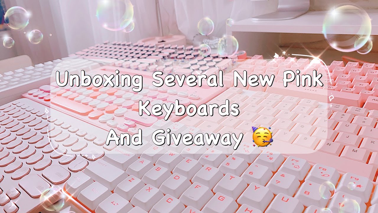 Unboxing Several New Pink Keyboards 🌸 | [Giveaway CLOSED] Ditoo Speaker Giveaway Info✨