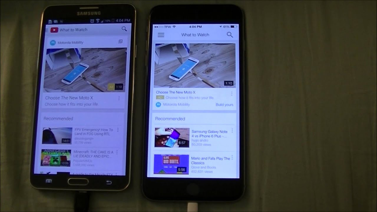 iPhone 6 Plus vs Galaxy Note 3 Real Life Comparison