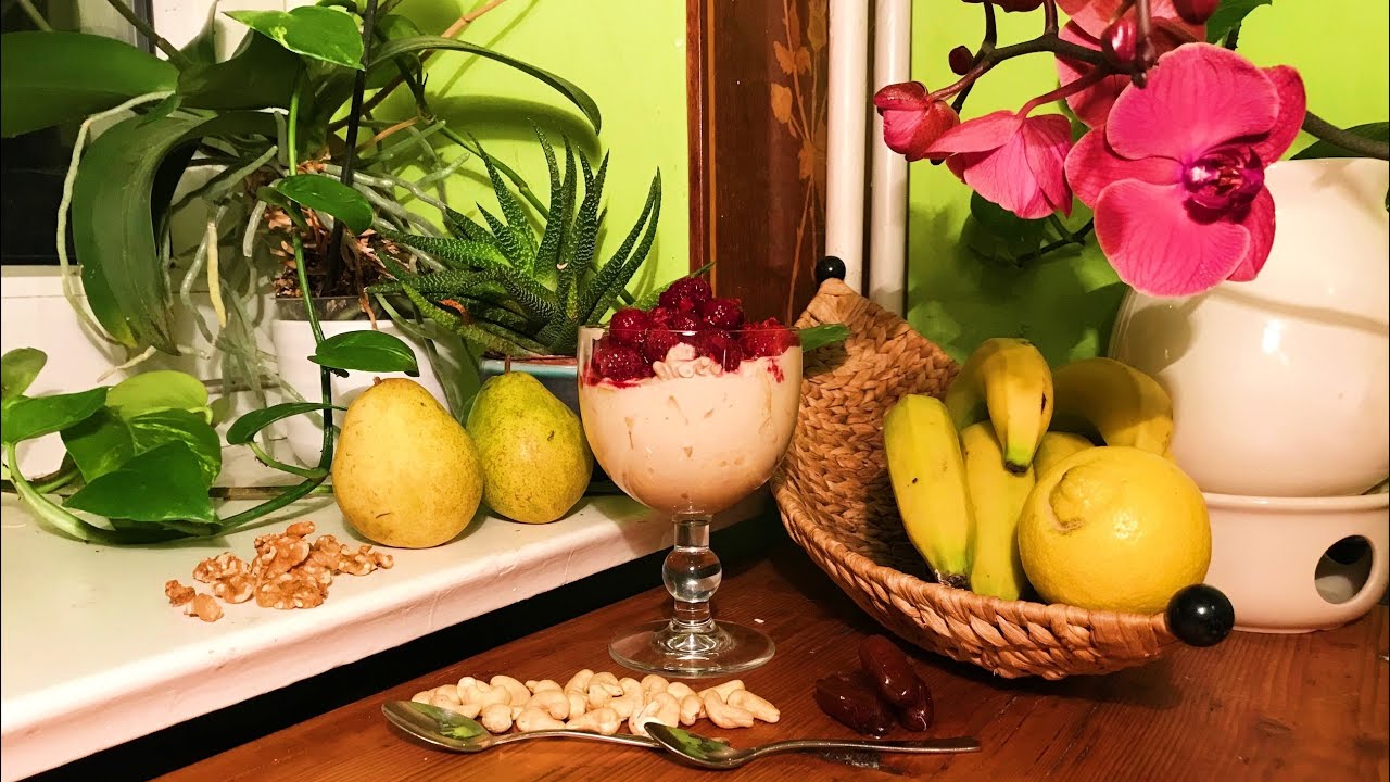 Raspberry Walnut Pear Salad with Lemony Cashew Cream ~ Take 3