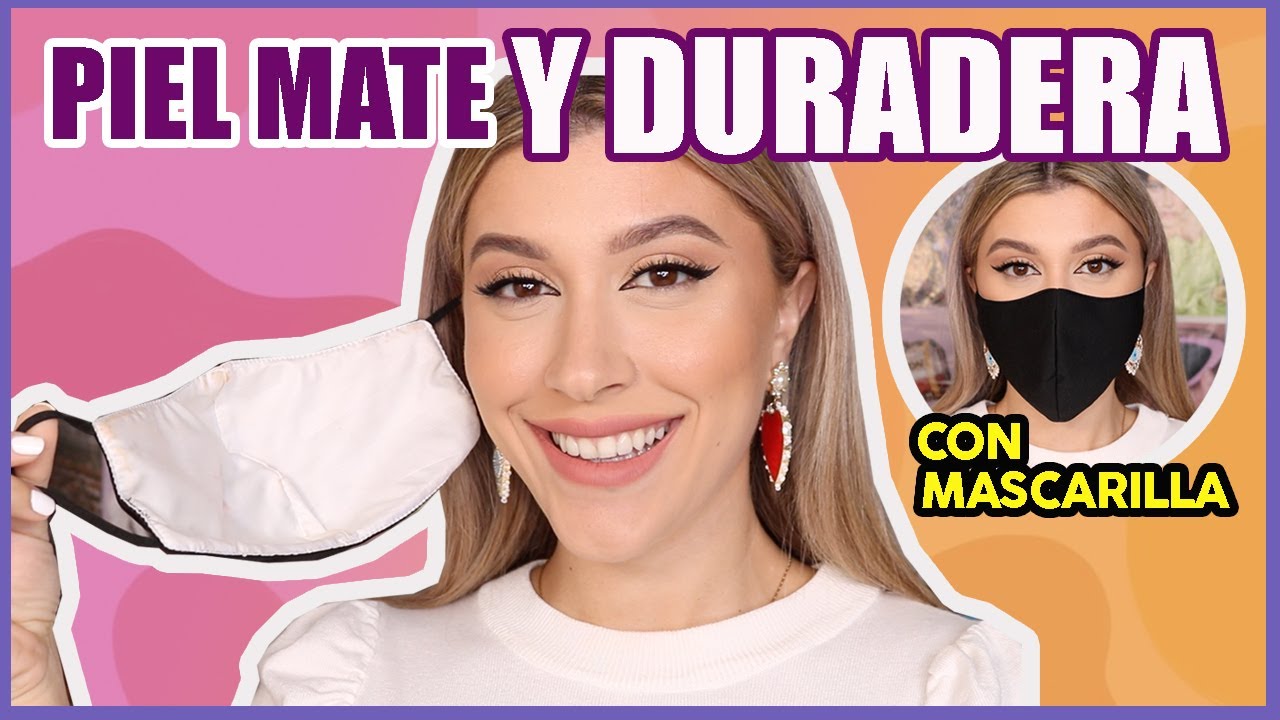 Como maquillarte con mascarilla o tapaboca! RUTINA DE BASE QUE DURA HORAS!! | Vicky Alvarez
