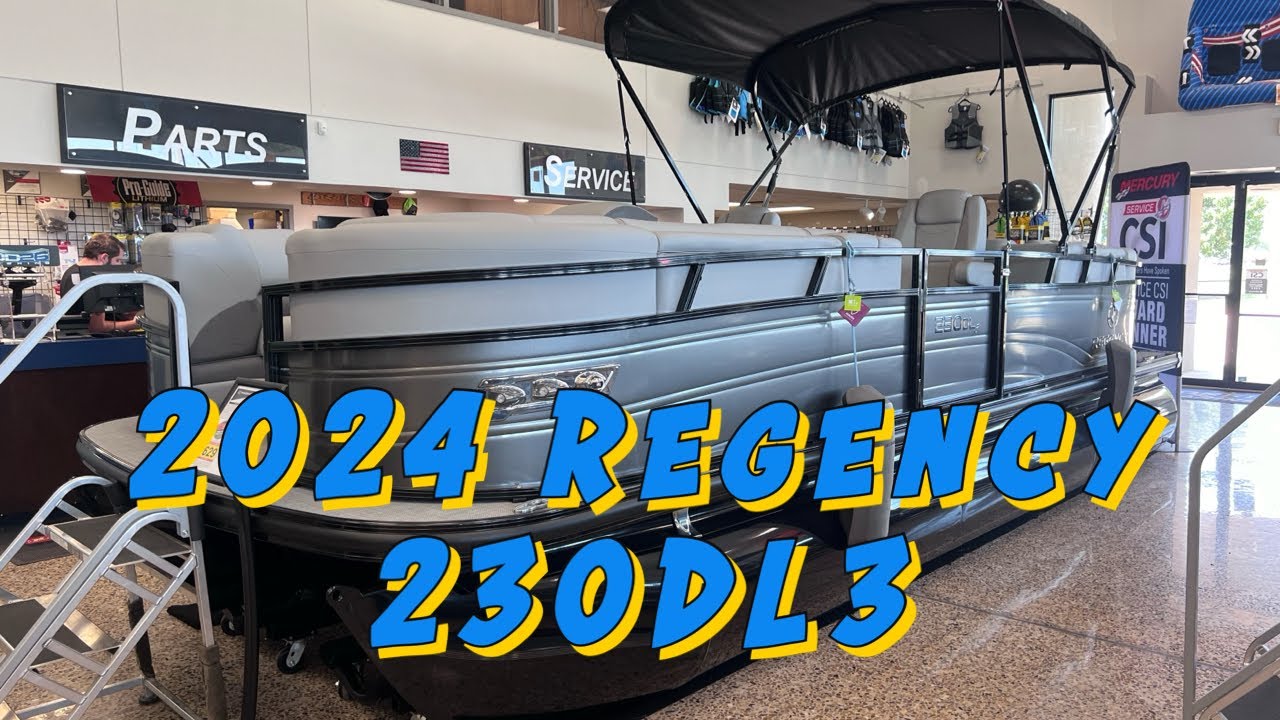 New 2024 Regency 230DL3 25 ft Pontoon Boat For Sale In Norman, OK: Walkthrough