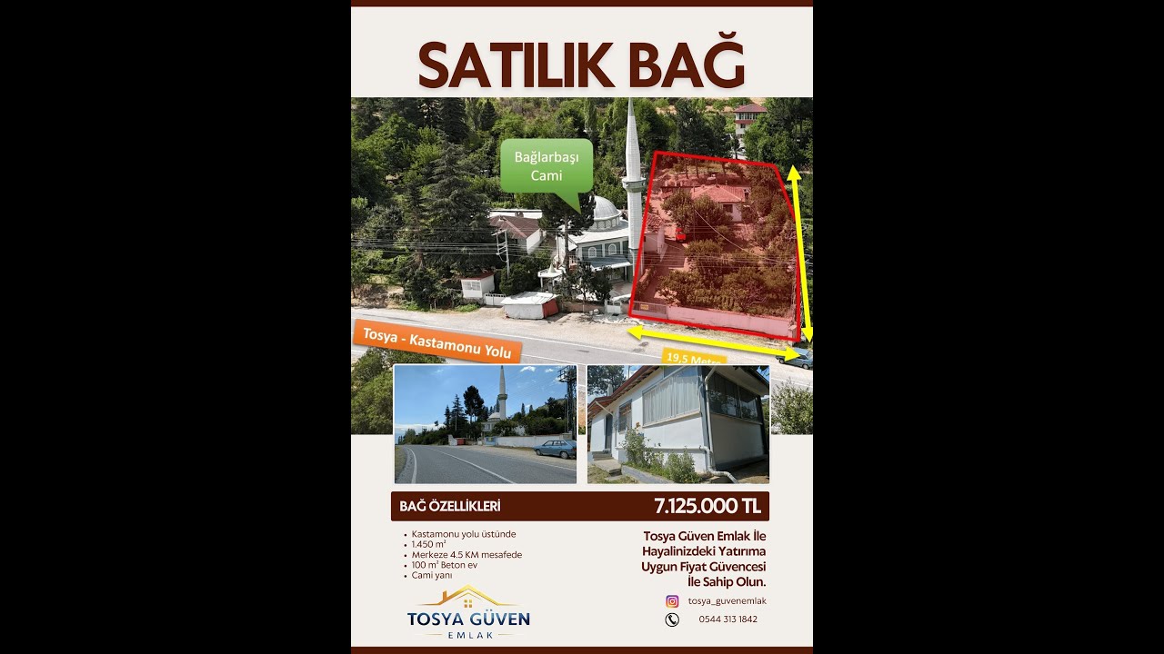 TOSYA GÜVEN EMLAK - KÜÇÜK VE YATIRIMLIK BAĞ FIRSATI