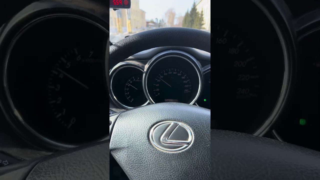 Разгон 0-100 Lexus RX300 3.0(204h.p) полный привод, акпп  #lexus #rx300 #lexusrx300 #dragy