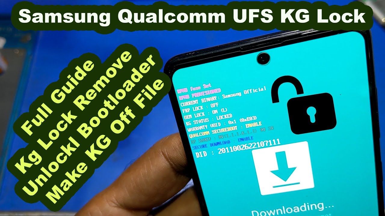 Samsung A715F U8 KG Lock Remove Permanent Full Guide