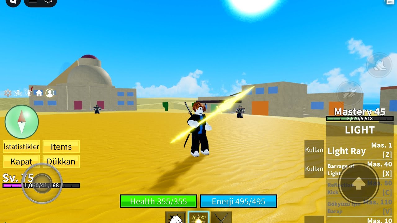 Bugün ROBLOX DA BULOX FURUİTS OYNADIM 