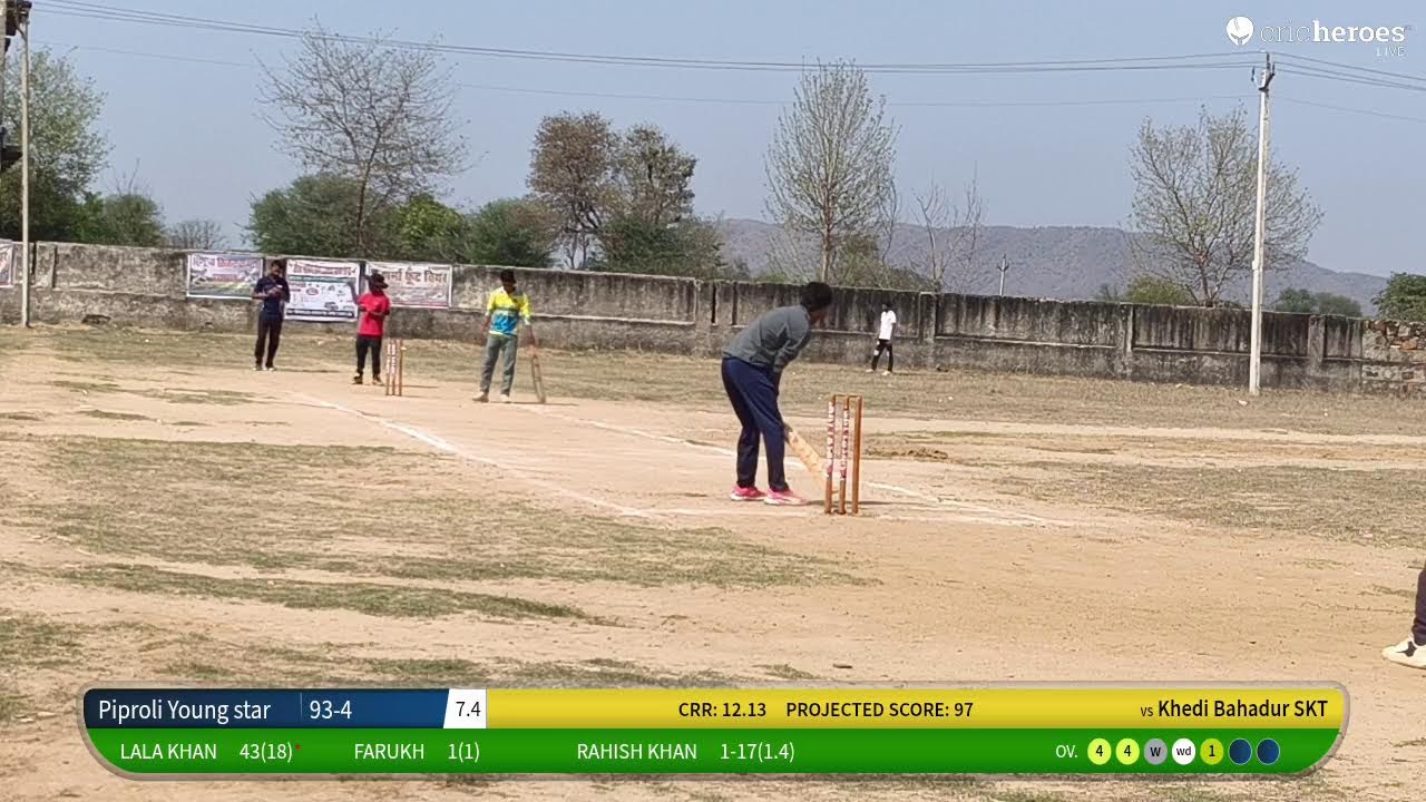 Khedi Bahadur SKT vs Piproli Young star live cricket match | Ramgarh Premier League (RPL) Season 4
