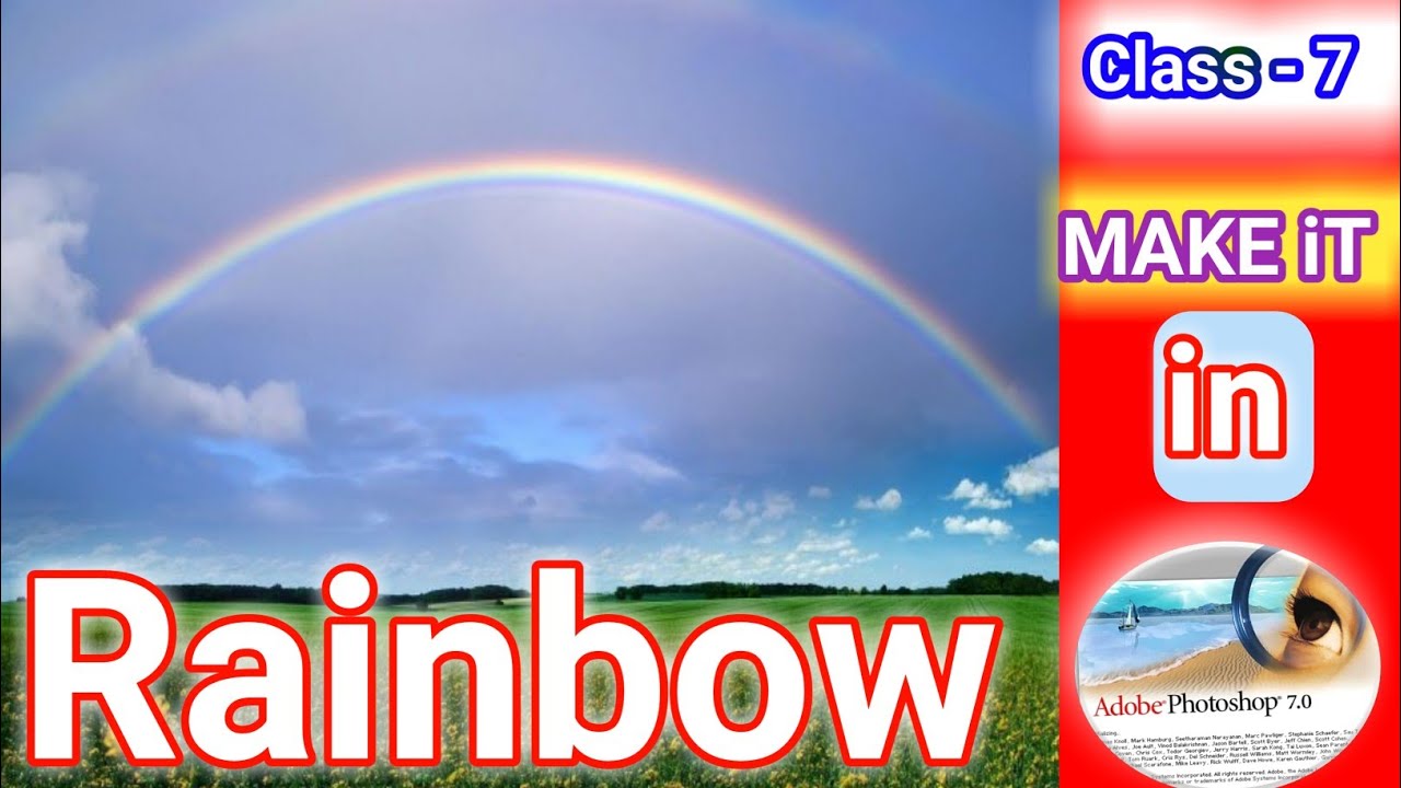 How to create rainbow in photoshop | फोटोशॉप में इंद्रधनुष कैसे बनाएं