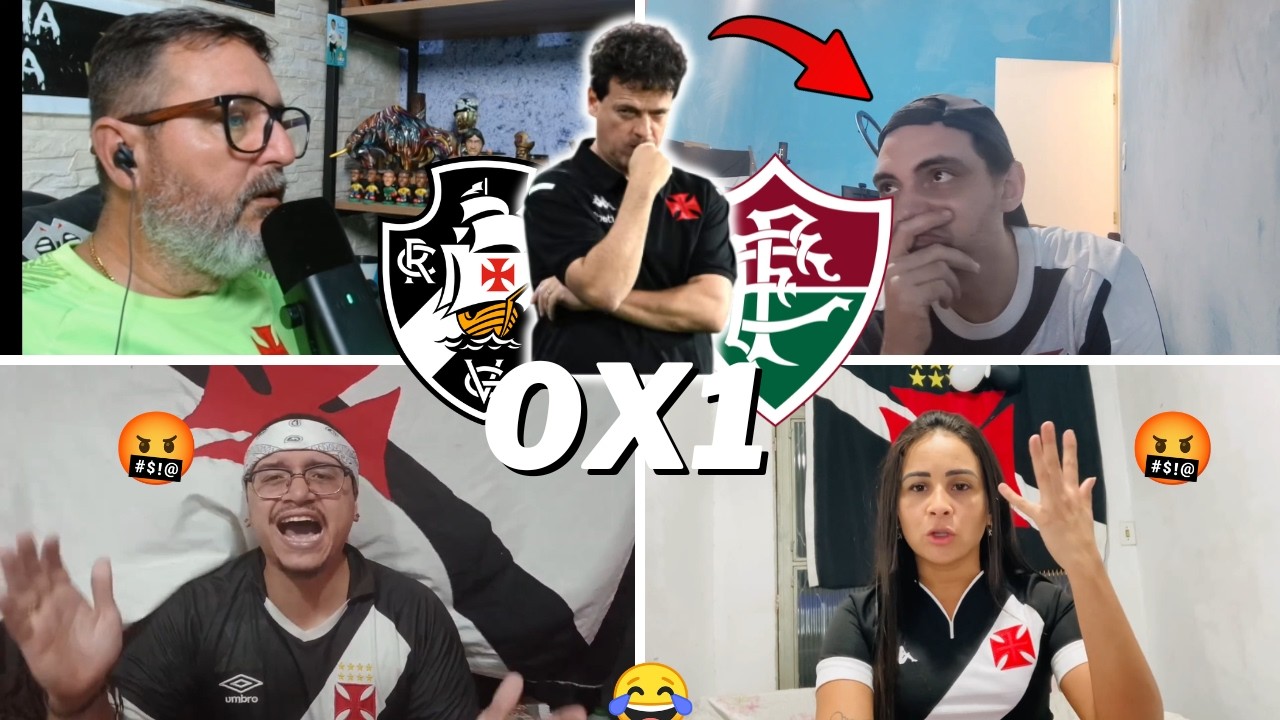 REAÇÕES DOS VASCAINOS E TRISTEZA TOTAL - VOLTA DINIZ KKK | VASCO 0 X 1 FLUMINENSE | CARIOCA 2026
