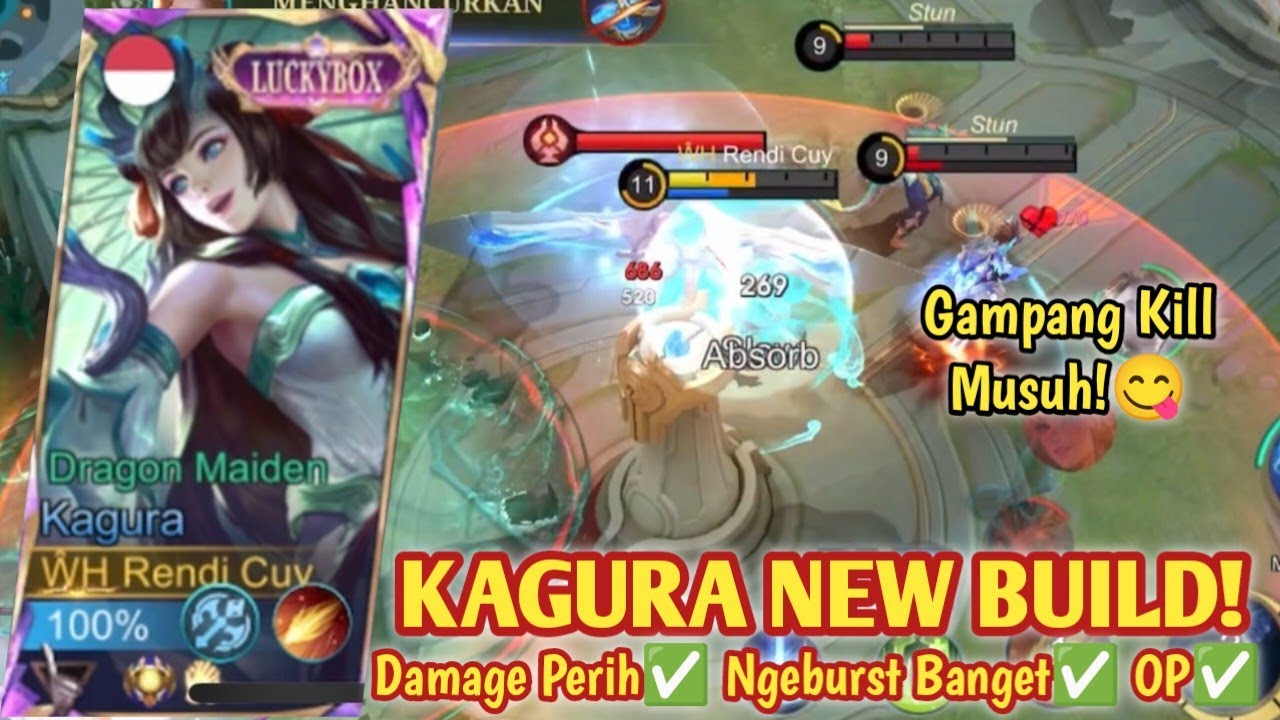 KAGURA PATCH SEKARANG INI DIA BUILDNYA! SEKALI COMBO MATI! BUILD KAGURA TERSAKIT 2025 - MLBB