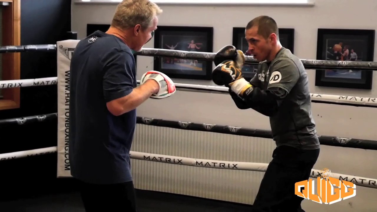 Professional boxer Scott Quigg Freddie Roach Hatton's Gym