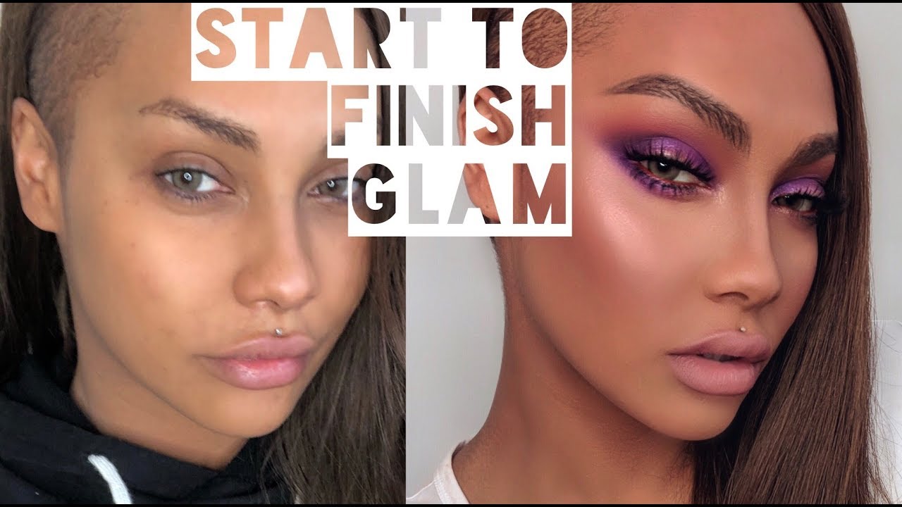 START TO FINISH GLAM: HOLIDAY PURPLE MAKEUP| SONJDRADELUXE