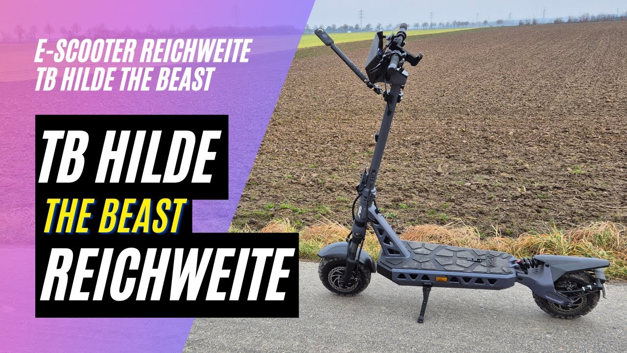 🛴 Trittbrett Hilde - The Beast  🏆 Winter Reichweitentest (48V; 20AH; 2x1000W)
