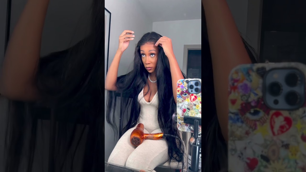 40 INCH BUSSDOWN WIG INSTALL #lacefrontal #40incheshair #bussdown #wigs #wiginfluencer #wigtutorial