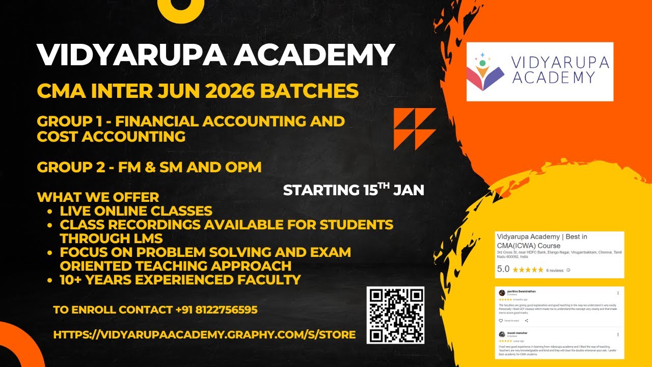 New Batch Started at Vidyarupa Academy 🎓 | Enroll Now | 2026 Batch