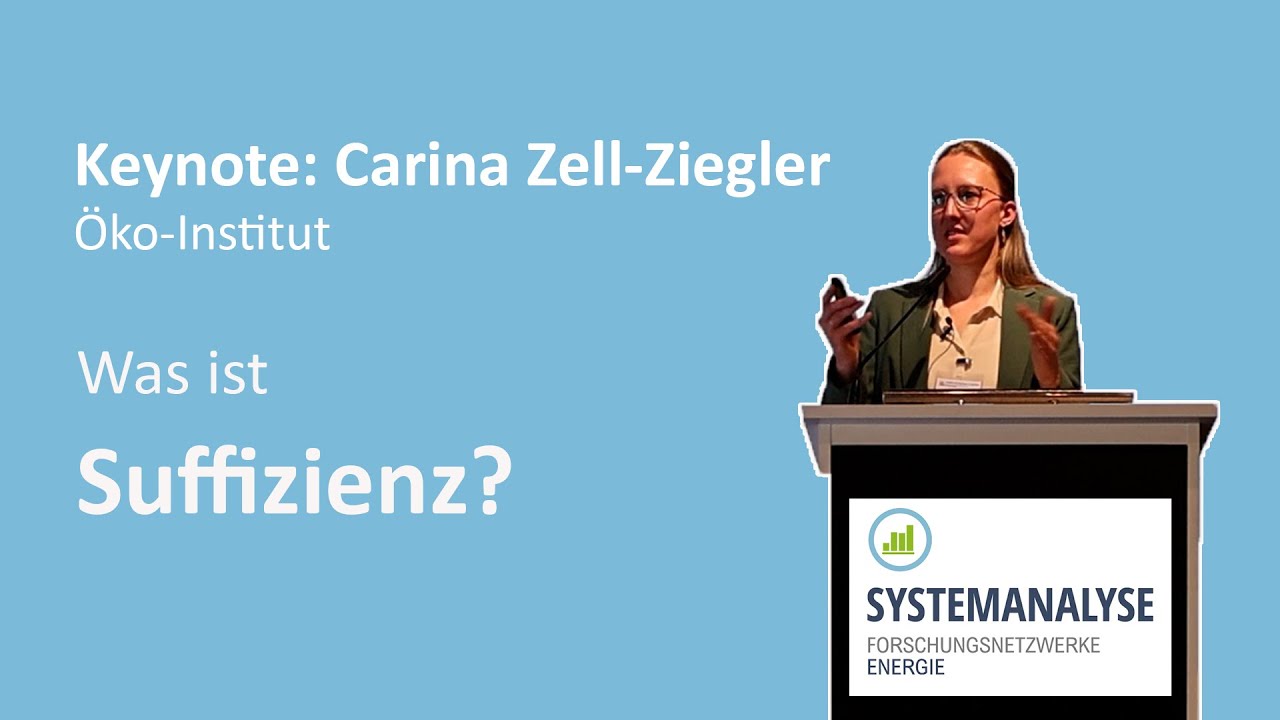 Mehr erreichen mit weniger Energie: Suffizienz-Strategien in der Systemanalyse
