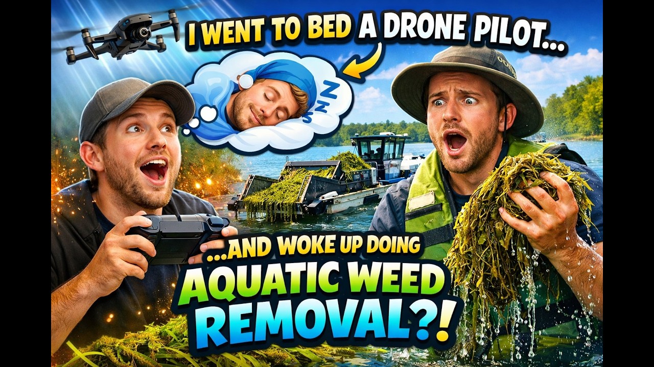 I Went to Bed a Drone Pilot… and Woke Up Doing Aquatic Weed Removal?!