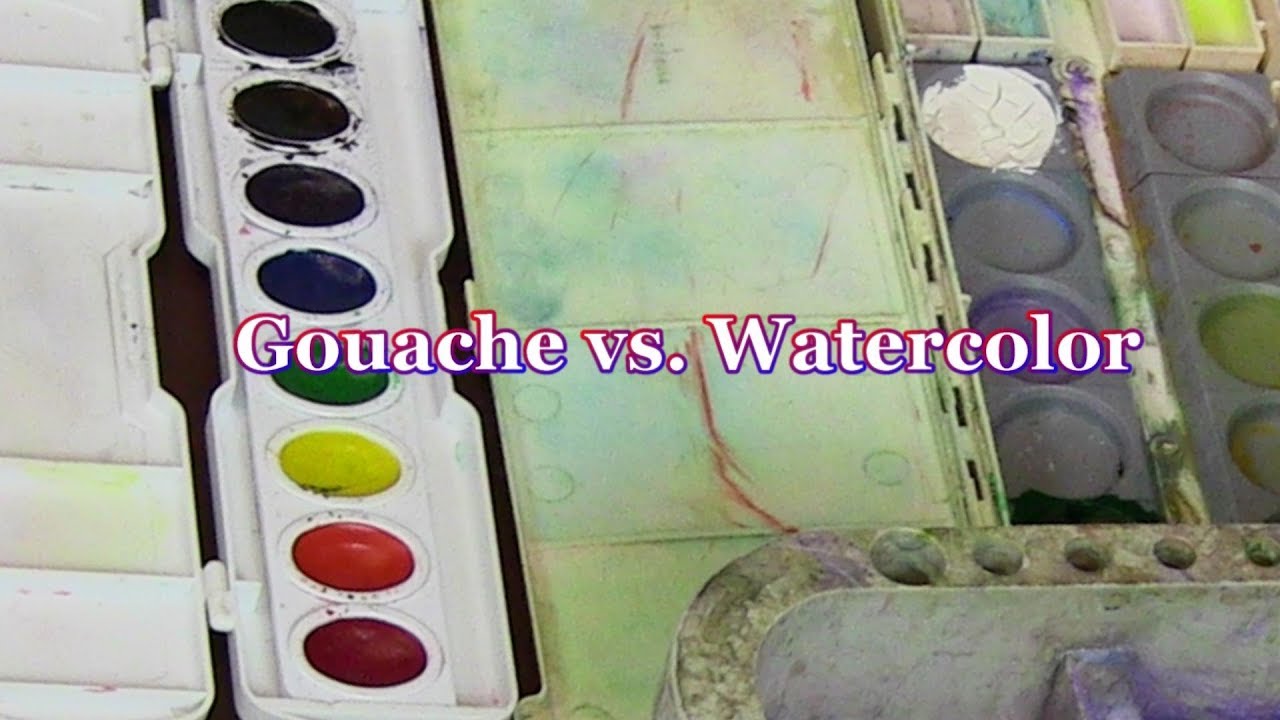 Quick Tip 146 - Gouache vs.  Watercolor