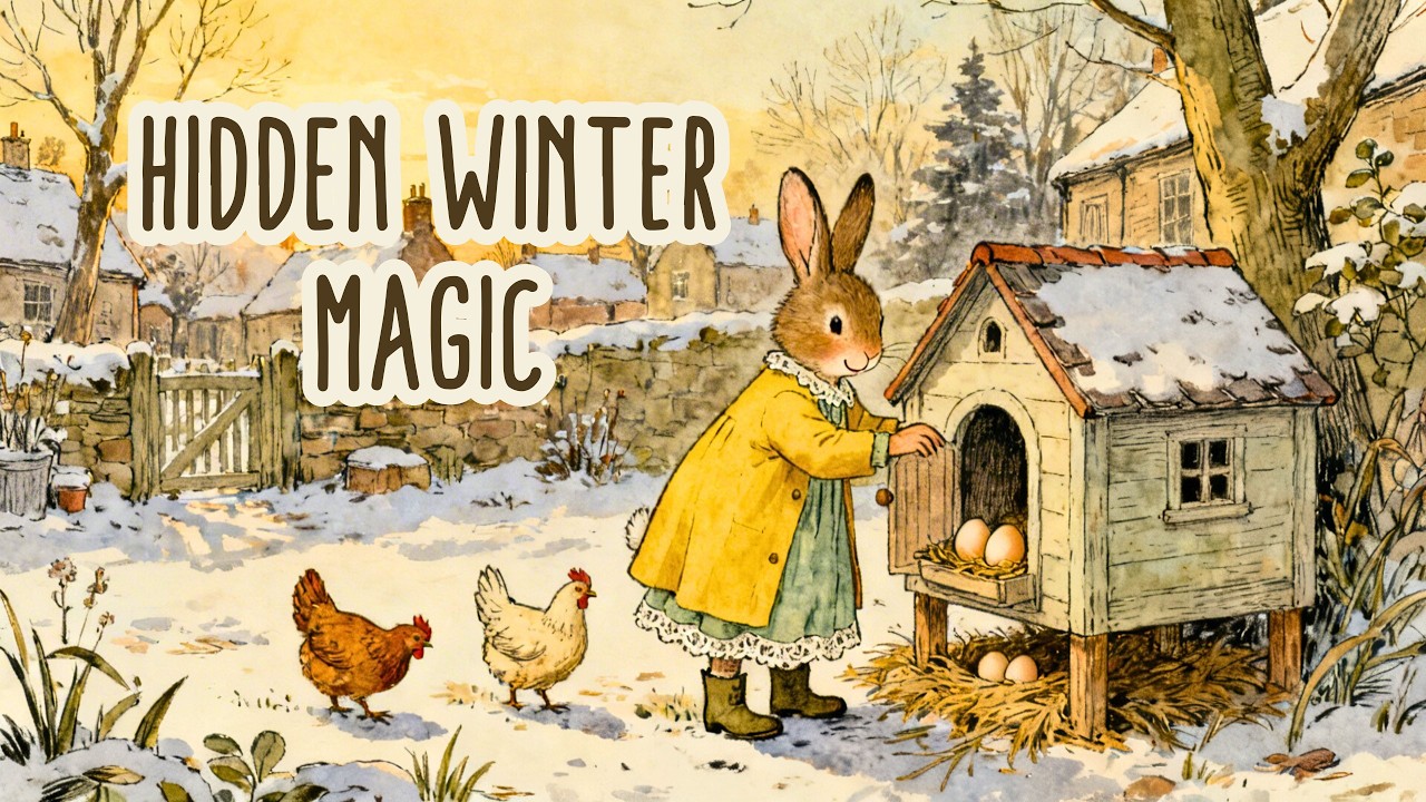 Cozy Winter Routine 🐰 Soft Storybook Folk Music for Relaxing