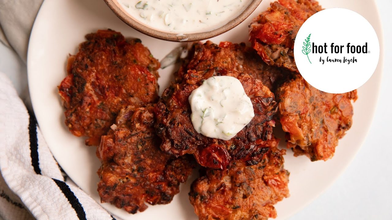 Greek Tomato Fritters (Domatokeftedes) | hot for food