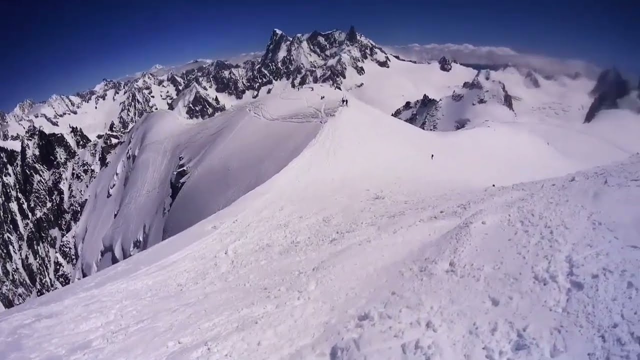 Zjazd na nartach Vallée Blanche - taka tam przygoda obok Mont Blanc /Vraie Vallée Blanche.