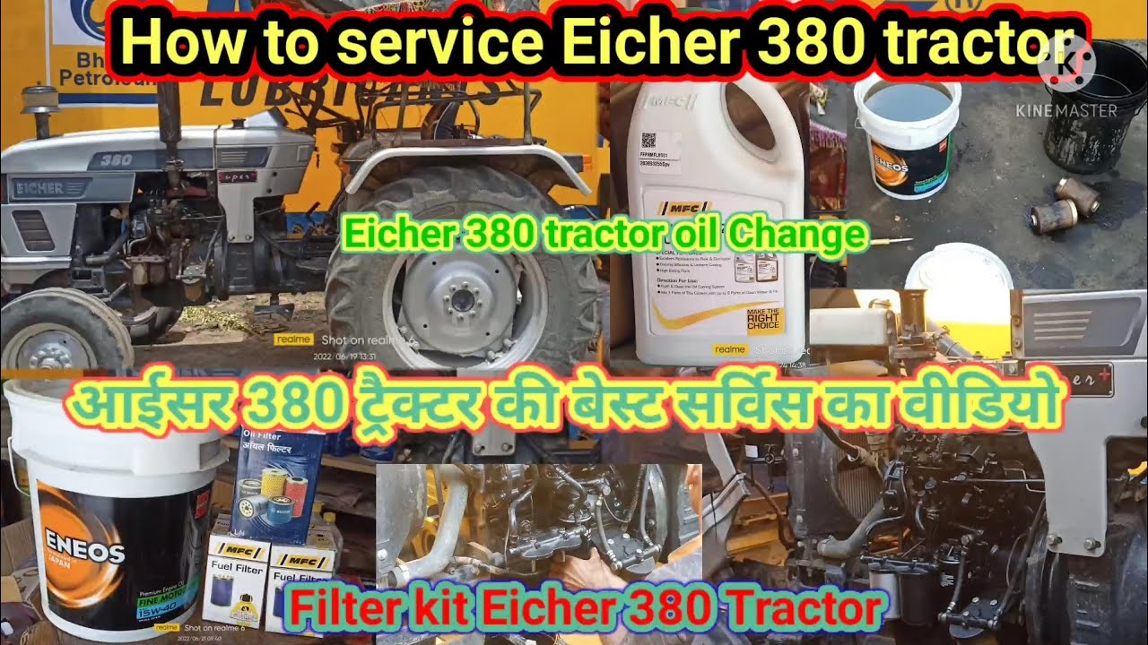 Eicher 380 tractor full service video #How to service Eicher tractor@shakmbharitractorservice7945