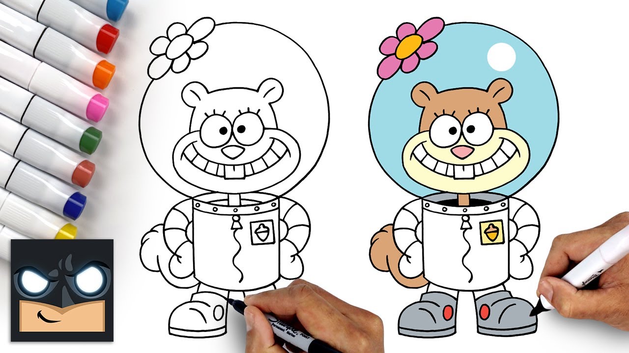 How To Draw Sandy Cheeks | Spongebob Squarepants