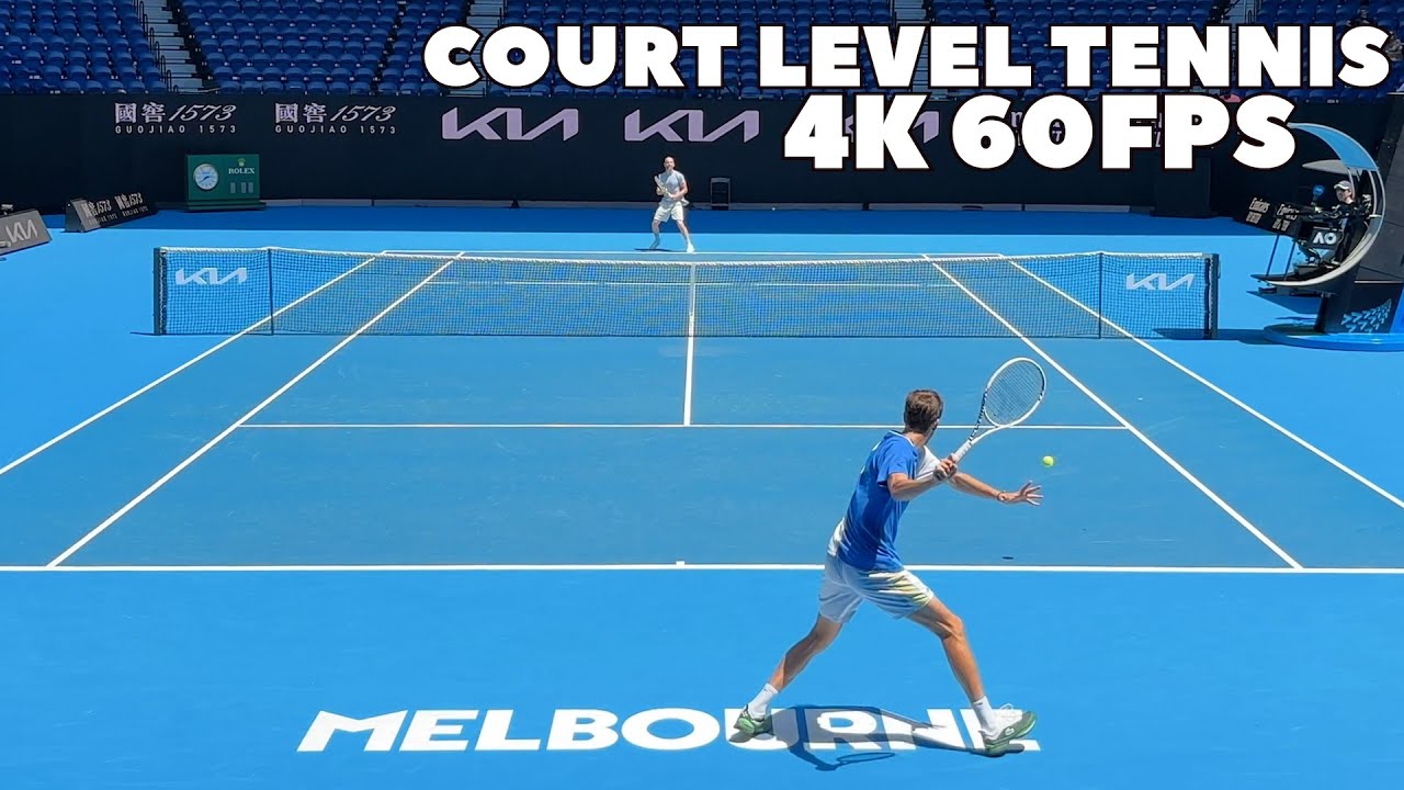 Medvedev & Mannarino Hypnotic Court Level Rallies | 2024 Practice (4K 60FPS)