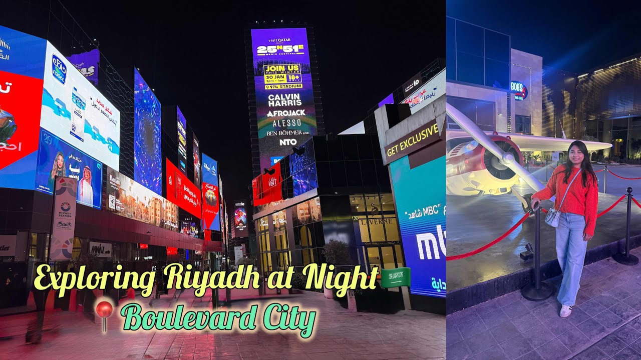 Explore Riyadh With Me ✨🌃 | Boulevard City Night Vibes