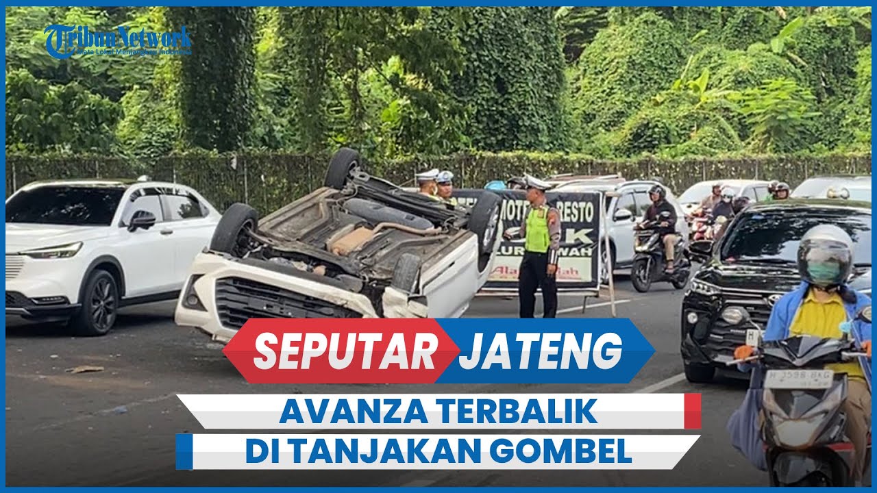Kecelakaan Avanza Terbalik di Tanjakan Gombel Semarang Hari Ini Bikin Macet Panjang