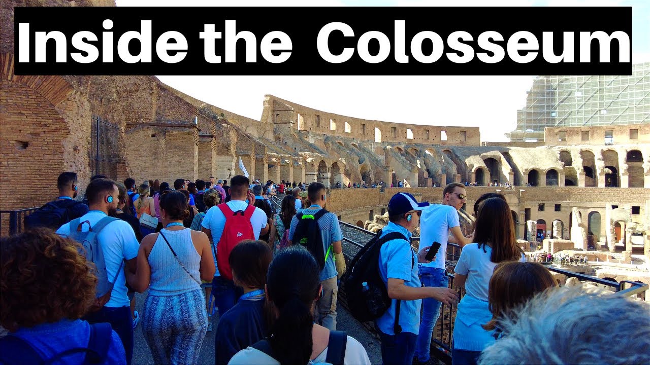 Rome Italy - Tour Of Inside The Colosseum