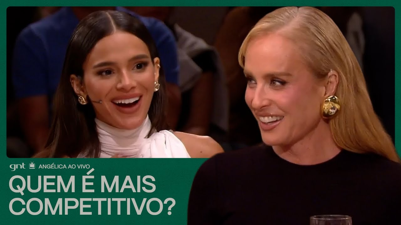 Bruna Marquezine, Marcos Palmeira e Heloisa Perissé em: clima de competição | Angélica Ao Vivo | GNT