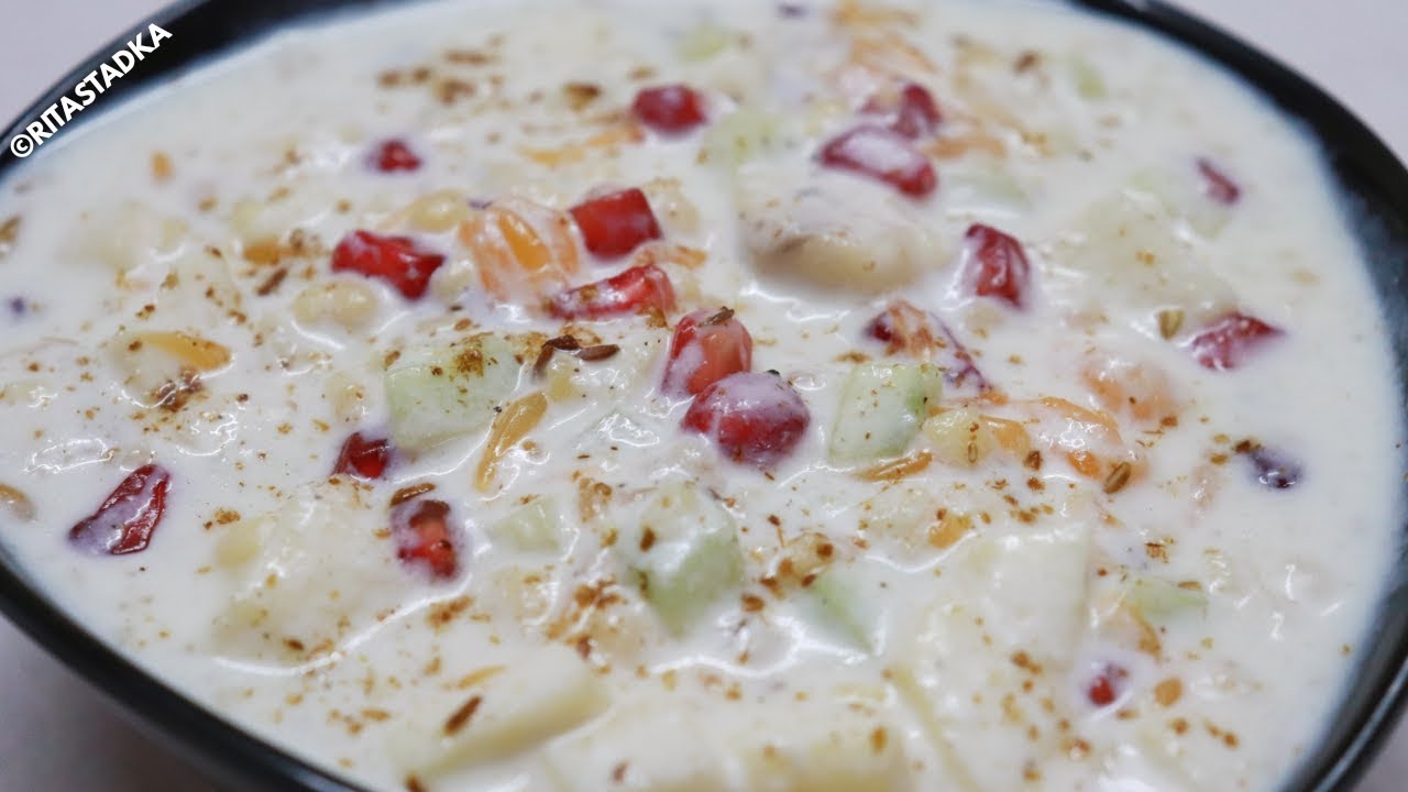Yummy Fruit Raita Recipe | Mixed Fruit Raita Recipe | Quick & Easy raita