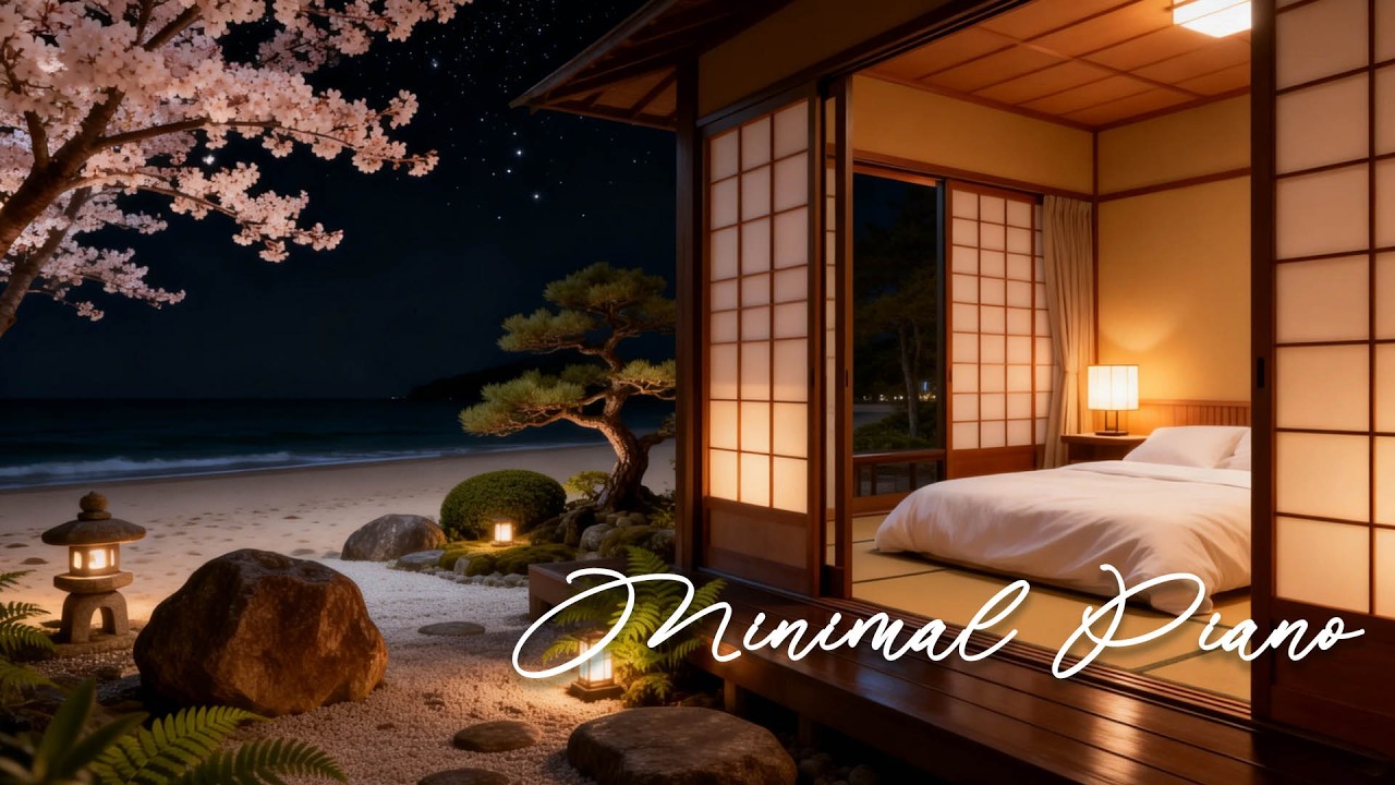 3 Hours Minimal Piano with Ocean Waves | Ultra Calm Music for Deep Sleep