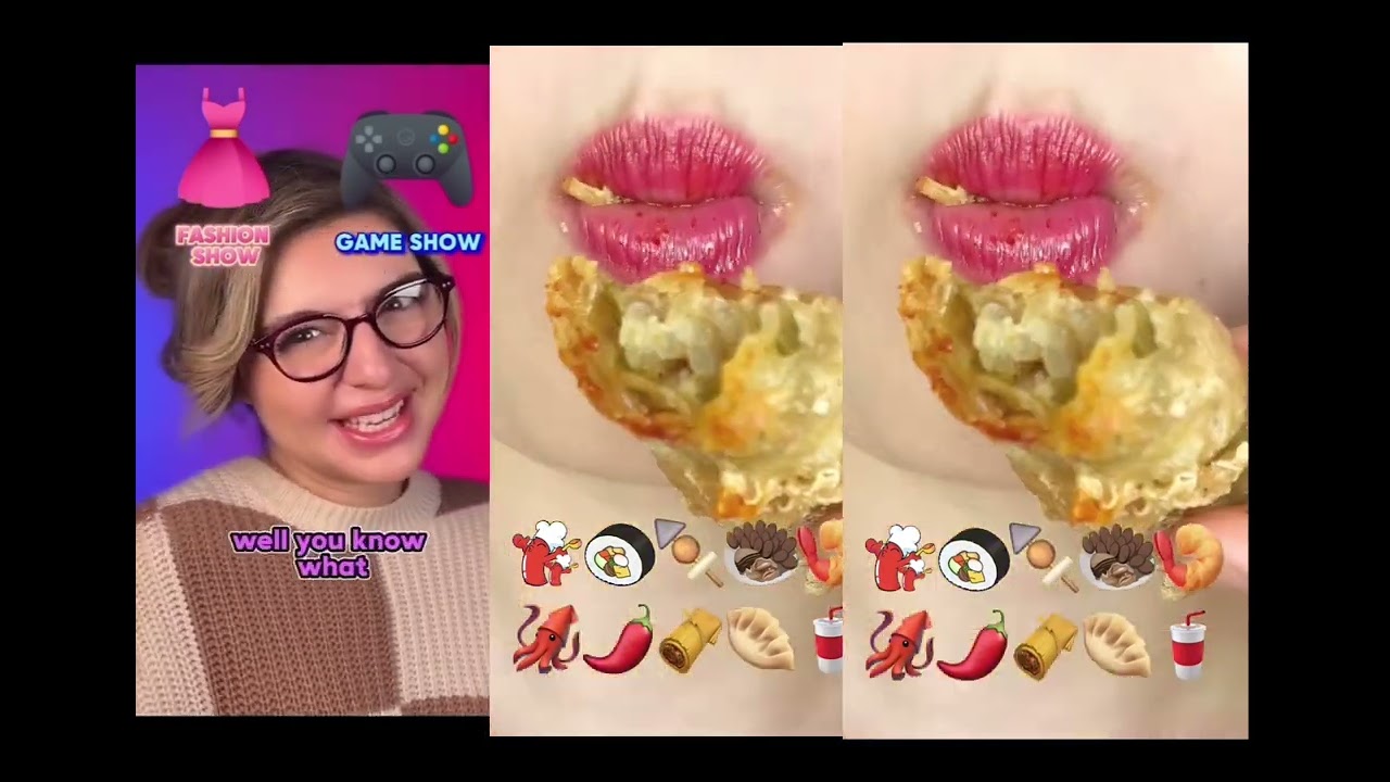 @briannamizura  @DangbeeEATING. ASMR EATING DRESS TO IMPRESS STORYTIME