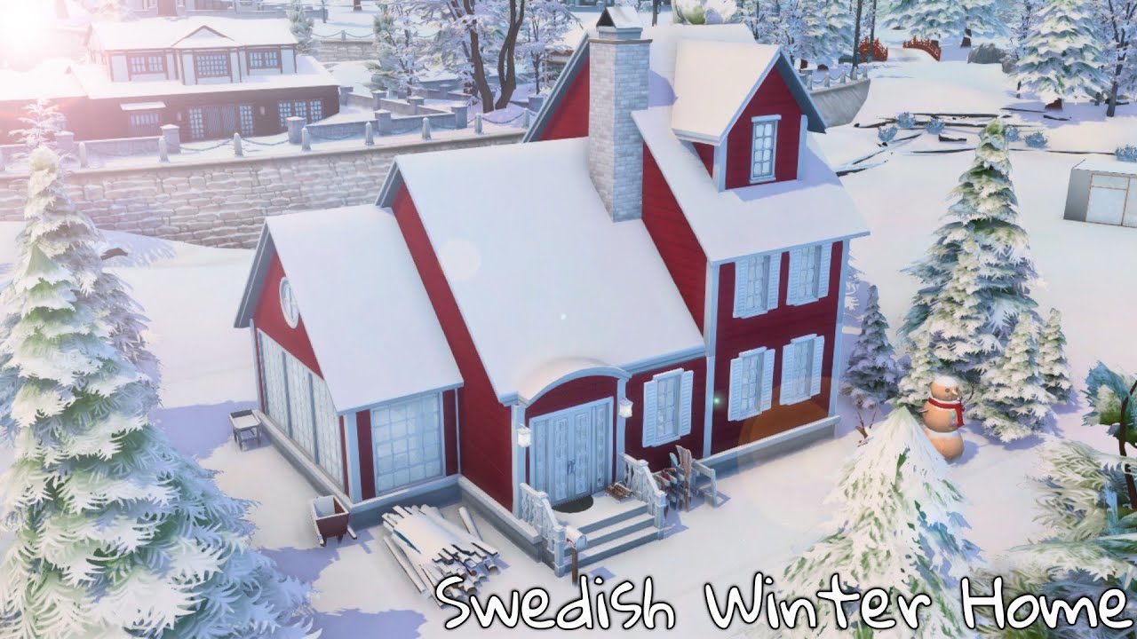 The Sims 4 | SWEDISH WINTER HOME | NO CC