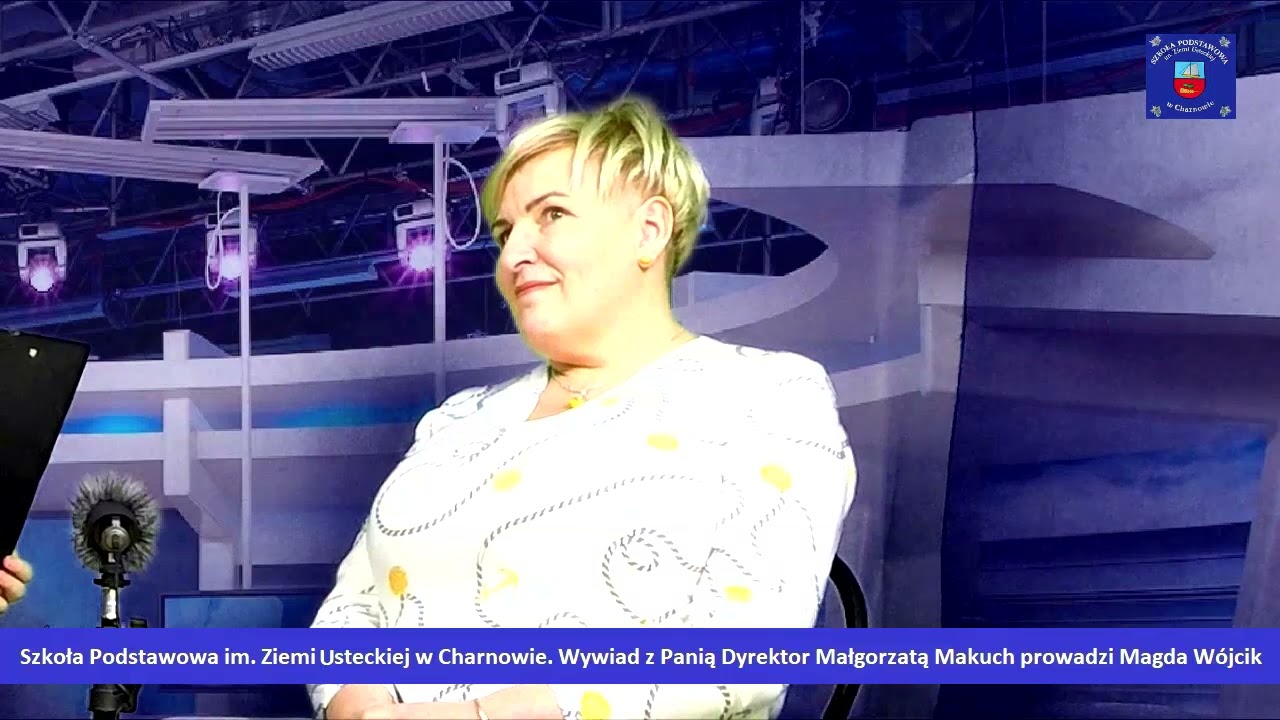 Wywiad z Panią Dyrektor Szkoły Podstawowej im Ziemi Usteckiej w Charnowie. #laboratoriaprzyszłości