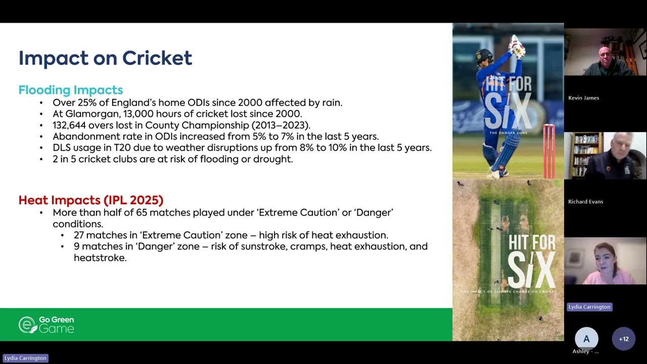Sustainability in Cricket Webinar