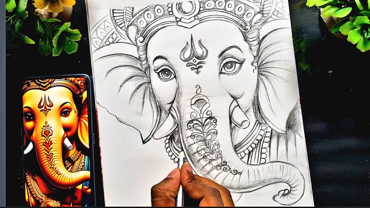 Ganesh Chaturthi Oil Pastel Drawing Part 1 | Step-by-Step Tutorial | CTW