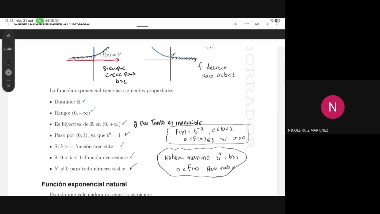 Matemáticas Basicas: Función exponencial y logaritmica