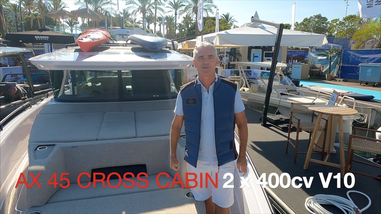 AXOPAR 45 CROSS CABINE 2 X 400CV MERCURY V10 -2025 🌈🏄‍♂️🌈@AxoparBoats @bootepolch