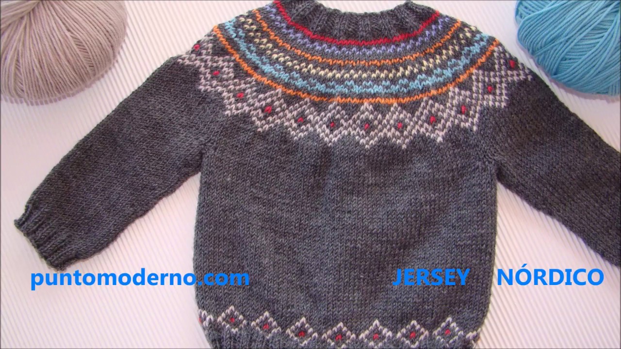JERSEY de BEBÉ NÓRDICO, BABY CARDIGAN- ESPAÑOL-ENGLISH PATTERN